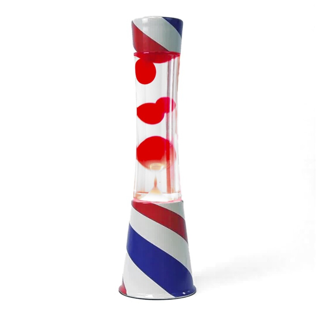 Lava Lamp Red Clear Barber Fisura LT1647