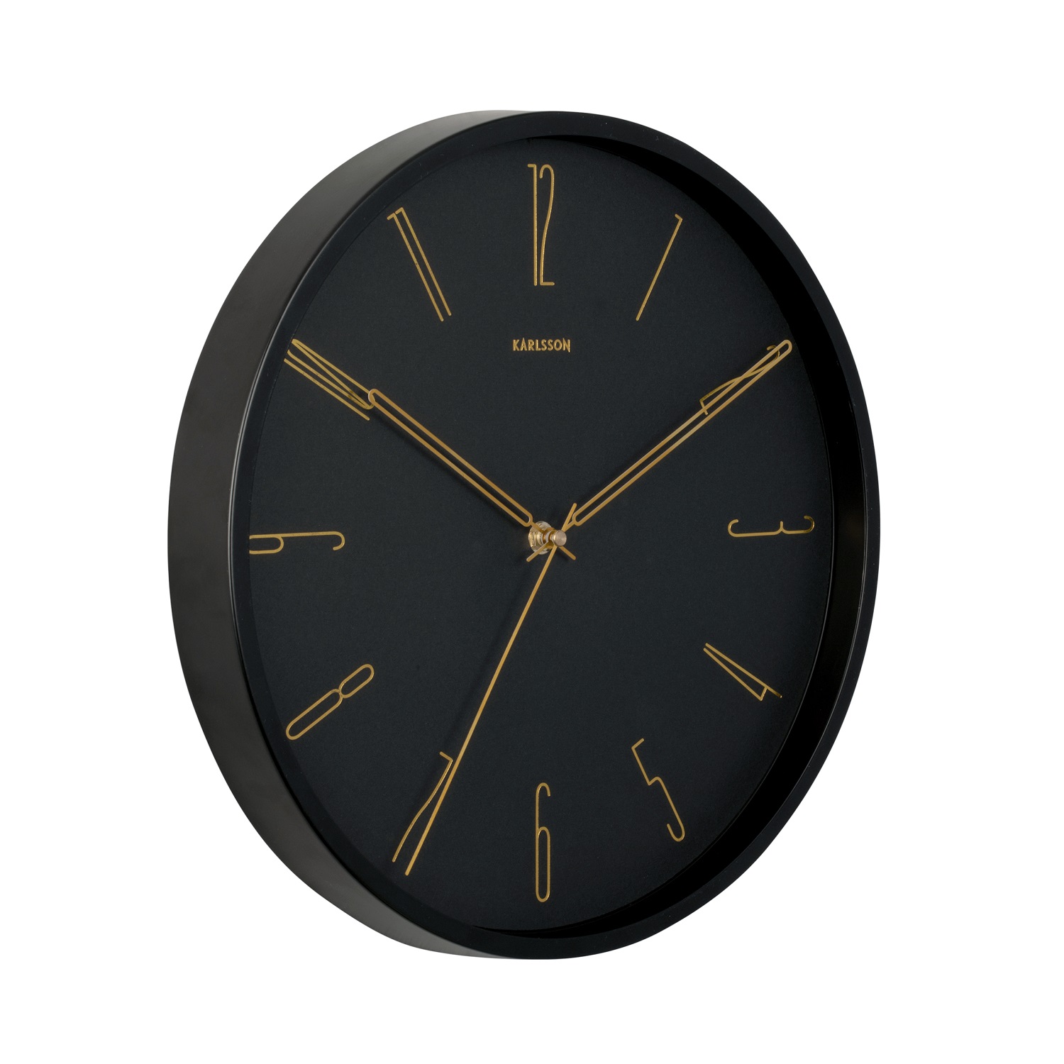 Ρολόι Τοίχου Karlsson Belle Numbers Black Karlsson KA5898BK
