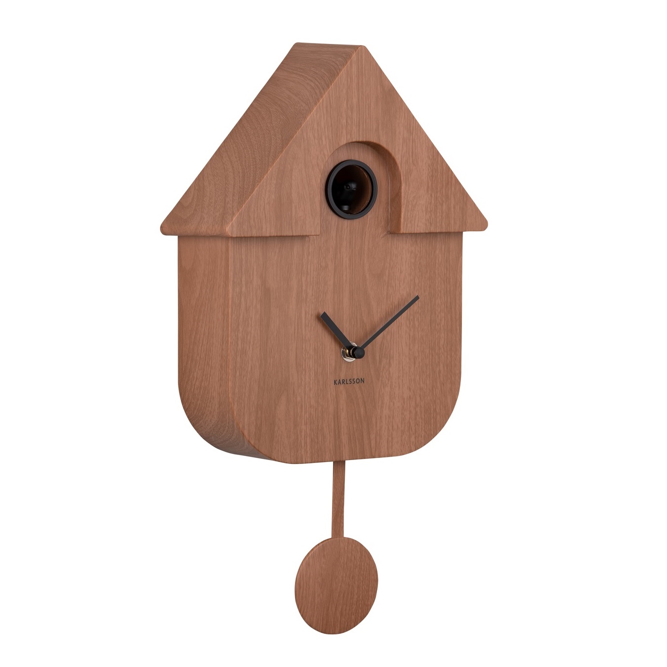 Wall Clock Karlsson Cuckoo Modern Dark Wood Karlsson KA5964DW