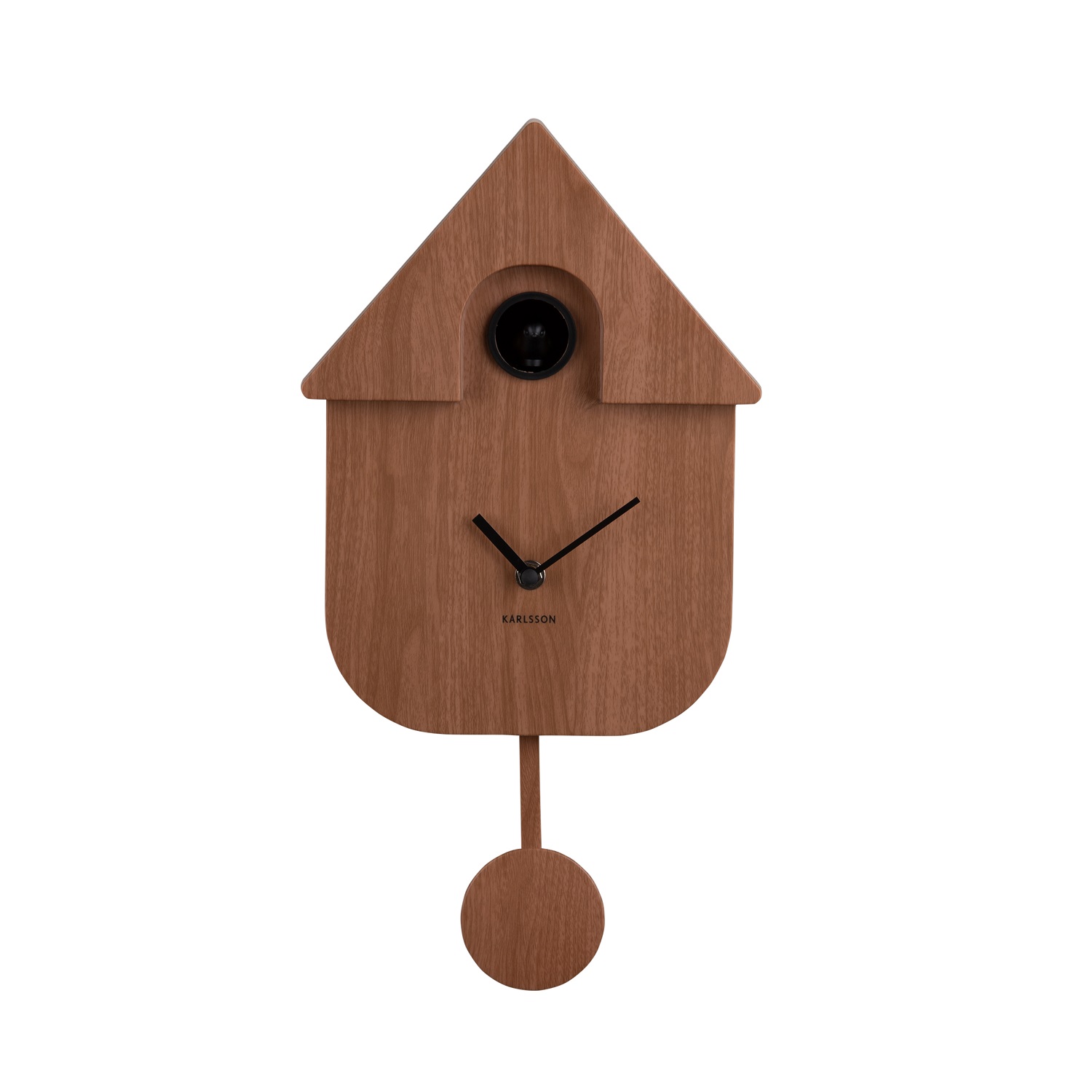 Wall Clock Karlsson Cuckoo Modern Dark Wood Karlsson KA5964DW