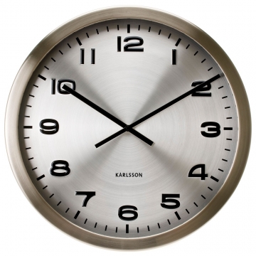 Ρολόι Τοίχου Karlsson Maxie 50cm Steel