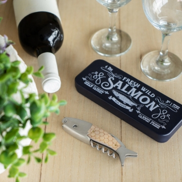 Corkscrew Wild Salmon tin