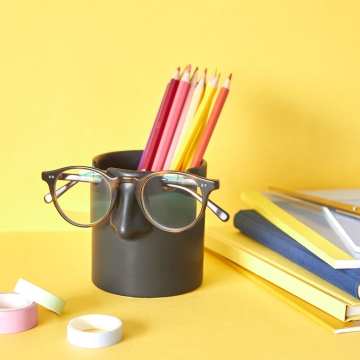 Pen holder & eyeglasses holder Mr. Tidy black