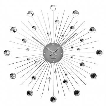Wall Clock Karlsson Sunburst Crystal Large
