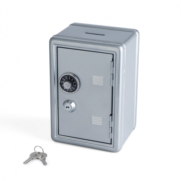Money Box Safe Box Silver