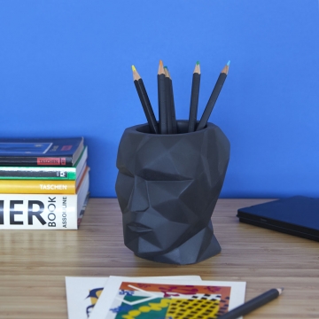 Pen Holder The Head Black