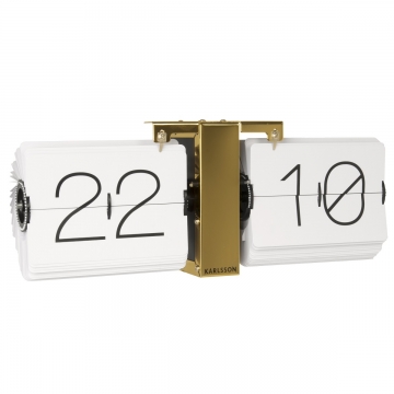 Table Clock Flip Karlsson No Case White