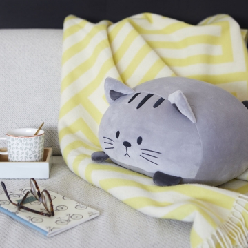 Cushion Kitty Gray
