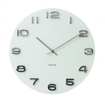 Wall Clock Karlsson Vintage White