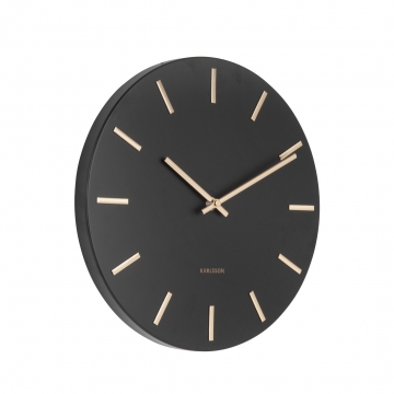Ρολόι Τοίχου Karlsson Charm Black 30cm