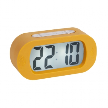 Alarm Clock LCD Karlsson Gummy Ochre Yellow