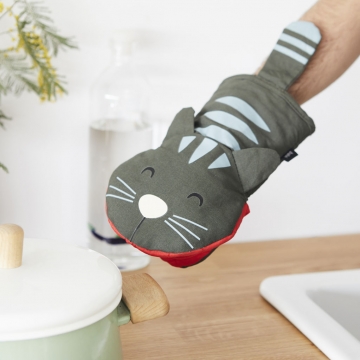 Γάντι Φούρνου Meow Grey