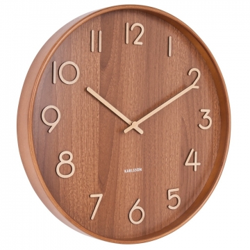 Ρολόι Τοίχου Karlsson Pure Large Dark Wood