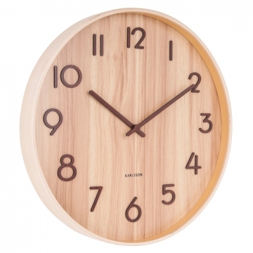 Ρολόι Τοίχου Karlsson Pure Large Light Wood