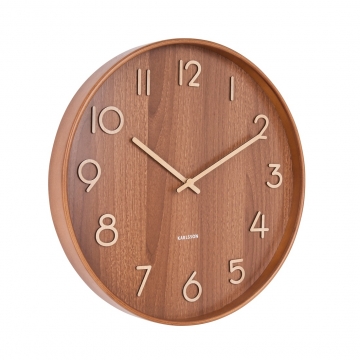 Ρολόι Τοίχου Karlsson Pure Medium Dark Wood