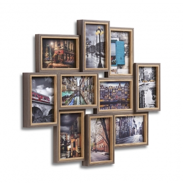 Photo Frame 10x Double Wood