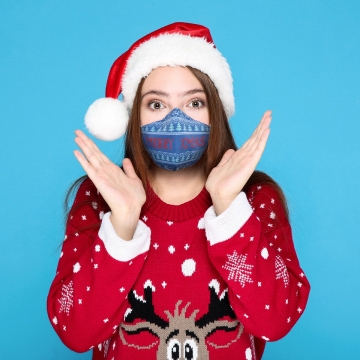 Μάσκα Προστασίας Προσώπου Merry Xmas