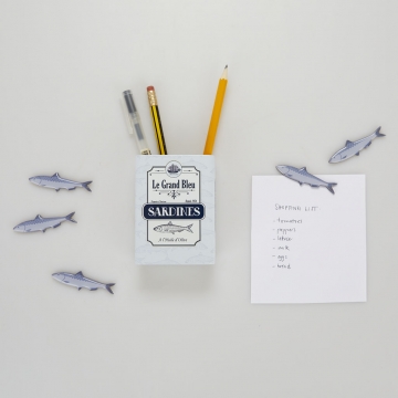 Magnetic Pen Holder Sardines