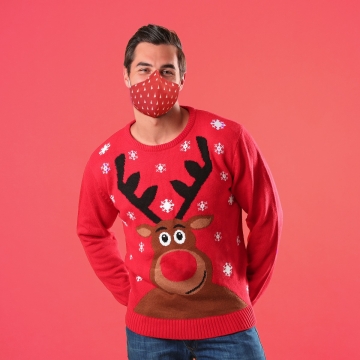 Face Mask Adults Xmas Tree