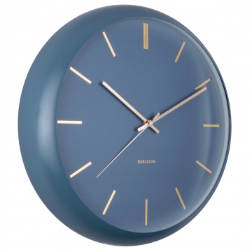 Wall Clock Karlsson Globe Blue