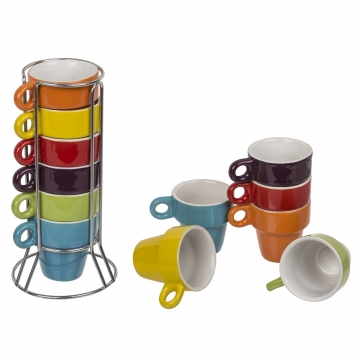 Set Espresso Cups Multicolor