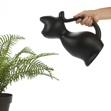 Watering Can Meow Black