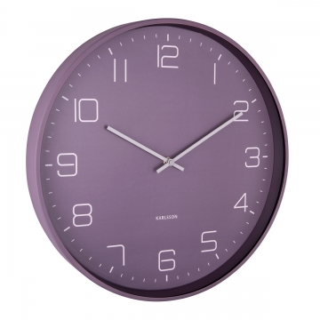 Wall Clock Karlsson Lofty Matt Purple