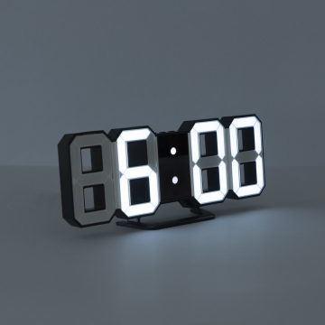 Alarm Clock LED Digital S Black