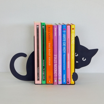 Βιβλιοστάτες Hidden Cat Black