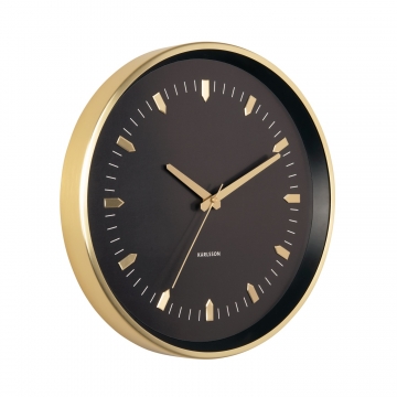 Wall Clock Karlsson Arrow Batons Gold
