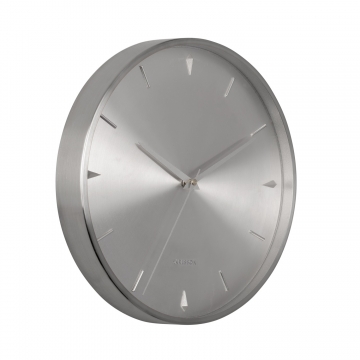 Wall Clock Karlsson Jewel Brushed Silver