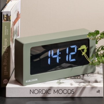 Alarm Clock Karlsson Boxed Led Green