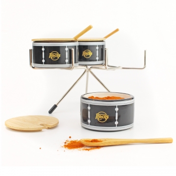 Δοχεία Μπαχαρικών Drumkit x3