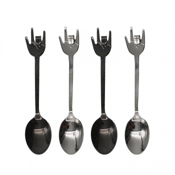 Coffee Spoon Rock Hand x4