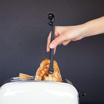 Toaster Tongs Magnetic Meow Black