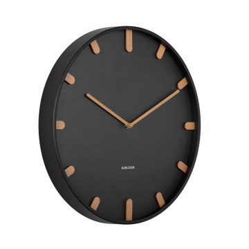 Wall Clock Karlsson Grace Black