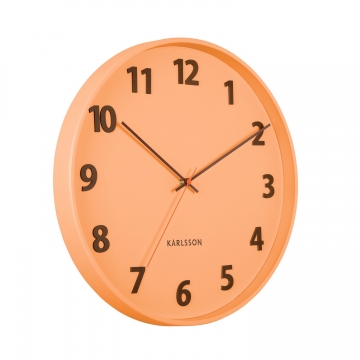 Wall Clock Karlsson Summertime Soft Orange