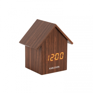 Alarm Clock Karlsson House Dark Wood