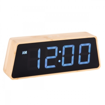 Ρολόι Ξυπνητήρι Karlsson Led Bamboo Changing Colour