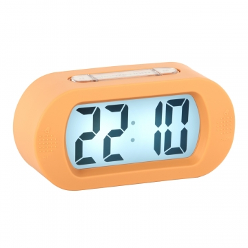 Ρολόι Ξυπνητήρι LCD Karlsson Gummy Soft Orange