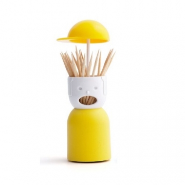 Toothpick Holder Picky Boy Yellow