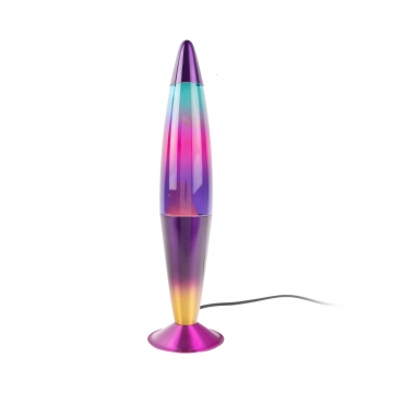 Φωτιστικό Lava Lamp Rainbow Rocket Purple