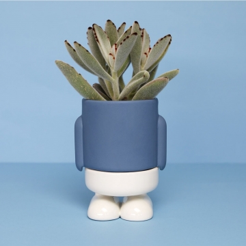 Flower Pot Mr. Standy Mini Blue