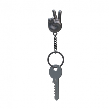 Μπρελόκ Peace Hand Black