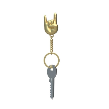 Μπρελόκ Rock Hand Gold