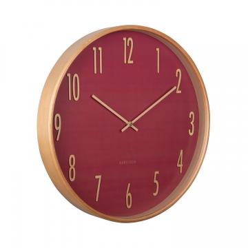 Ρολόι Τοίχου Karlsson Gracil Blush Red