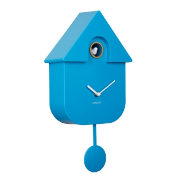 Ρολόι Τοίχου Karlsson Cuckoo Modern Bright Blue
