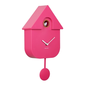 Ρολόι Τοίχου Karlsson Cuckoo Modern Bright Pink