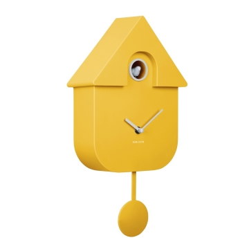 Ρολόι Τοίχου Karlsson Cuckoo Modern Bright Yellow
