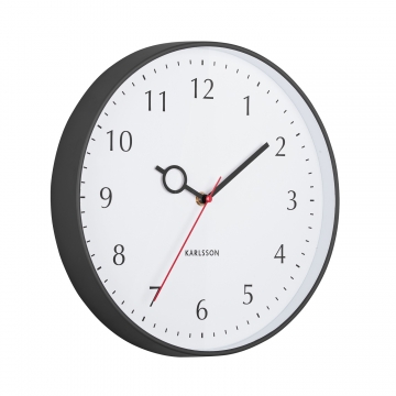 Wall Clock Karlsson Loupe Black